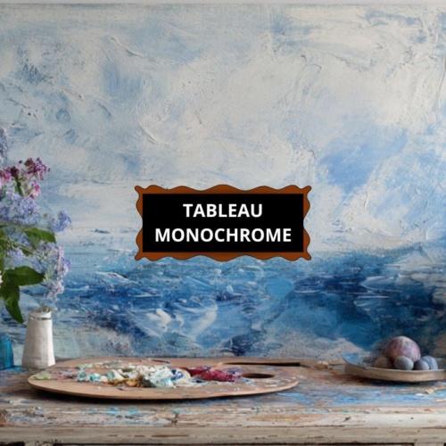 Tableau monochrome moderne : vente de peintures monochromes abstraites originales | Artiste Peintre Alarcon Dalvin