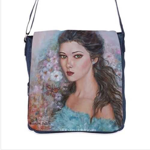 Vesna sac bandoulière jean bleu accessoire mode création Alarcon Dalvin