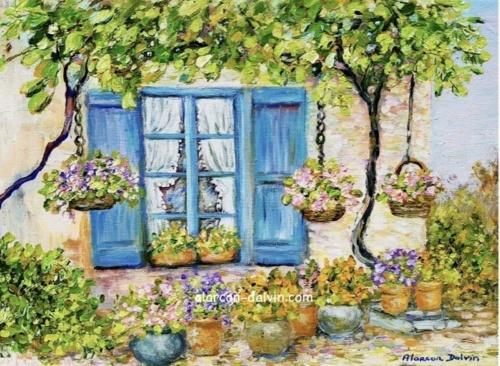 édition toile peinture paysage provence contemporain artiste alarcon dalvin