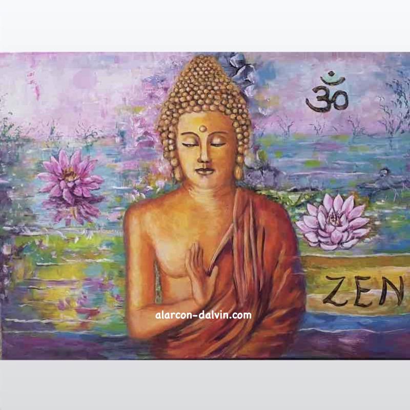 Tableau Bouddha Zen déco édition sur toile 40 x 50 cm