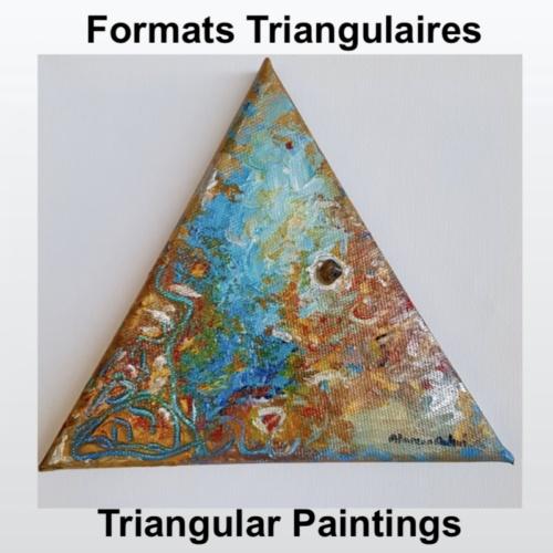 Tableau abstrait triangulaire