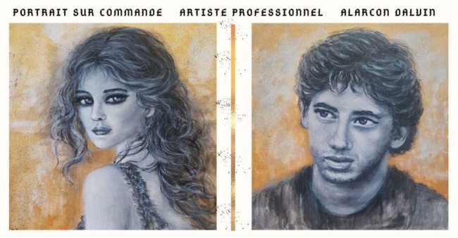 Portrait-peinture-a-partir-dune-photo-portrait-sur-commande-tableau-personnalise-portraitiste-professionnel-danielle-alarcon-dalvin