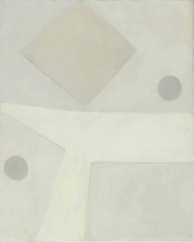 Agnes Martin tableau abstrait minimaliste