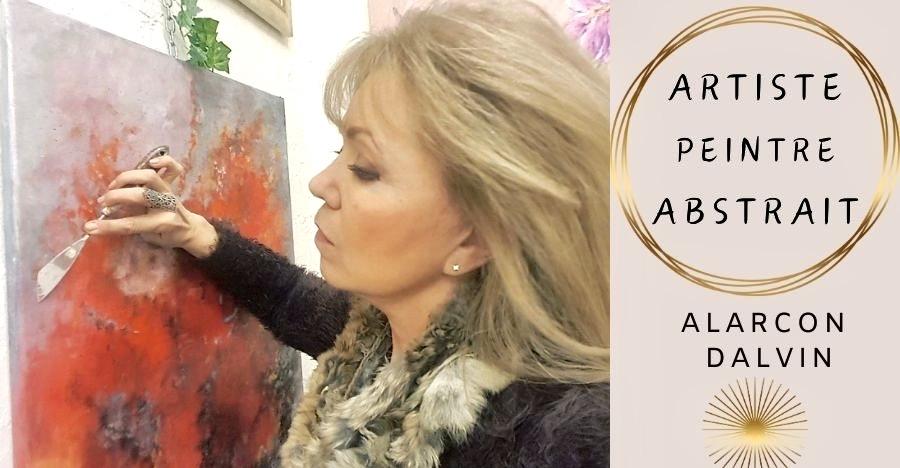 Artiste peintre abstrait contemporain Alarcon Dalvin