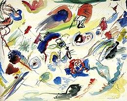 Aquarelle sans titre 1910 Kandinsky 