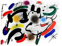 Tableau abstrait de Joan Miro