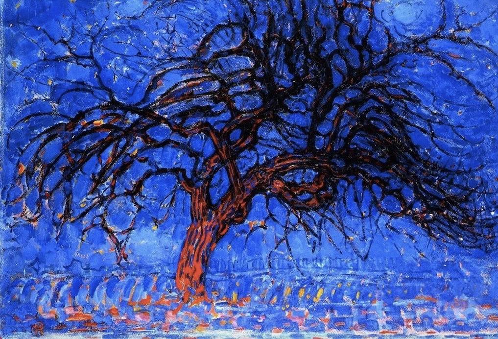 L'arbre rouge peinture de Mondrian