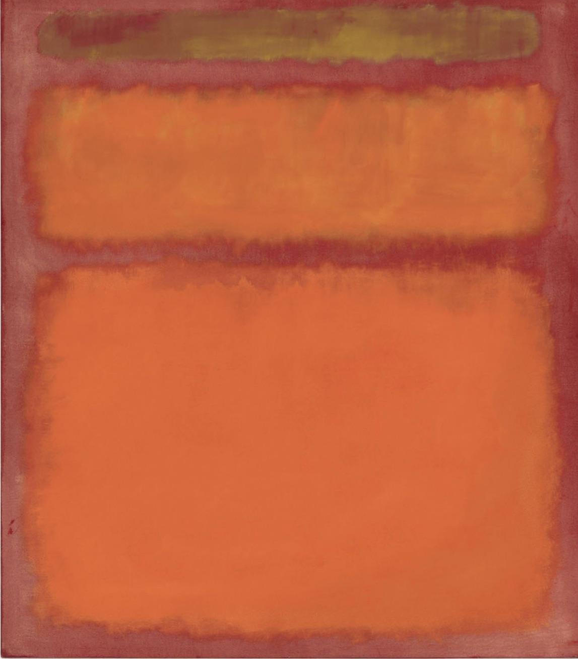peinture abstraite Orange Red Yellow de l'artiste peintre Rothko