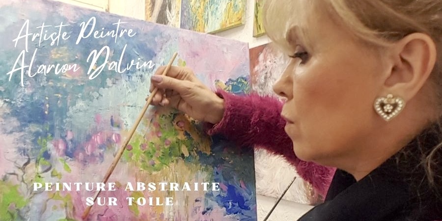 peinture abstraite sur toile artiste peintre Alarcon Dalvin