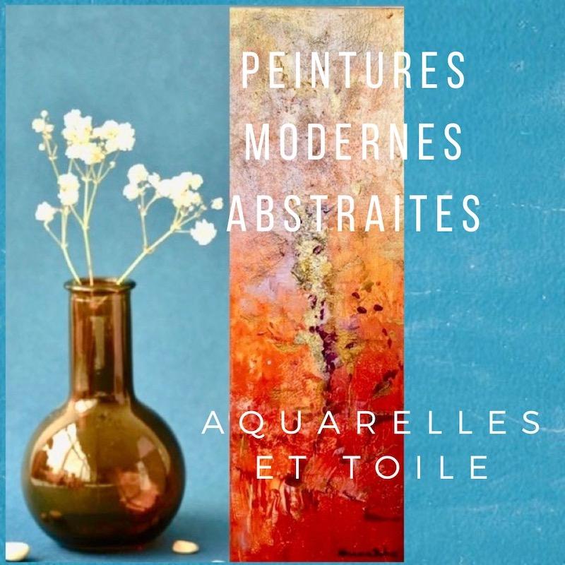 Vente de collection de peinture moderne abstraite sur toile et d'aquarelles de l'artiste peintre Alarcon Dalvin des Oeuvres d'art uniques et originales peint main