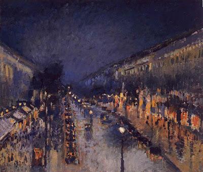 Boulevard Montmartre, Effet de Nuit (1897) Camille Pissarro