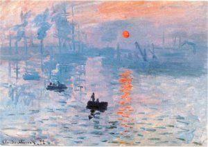 Peinture Célèbre Impression Soleil Levant Claude Monet