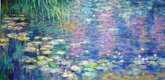 Peinture célèbre Les Nymphéas - Claude Monet