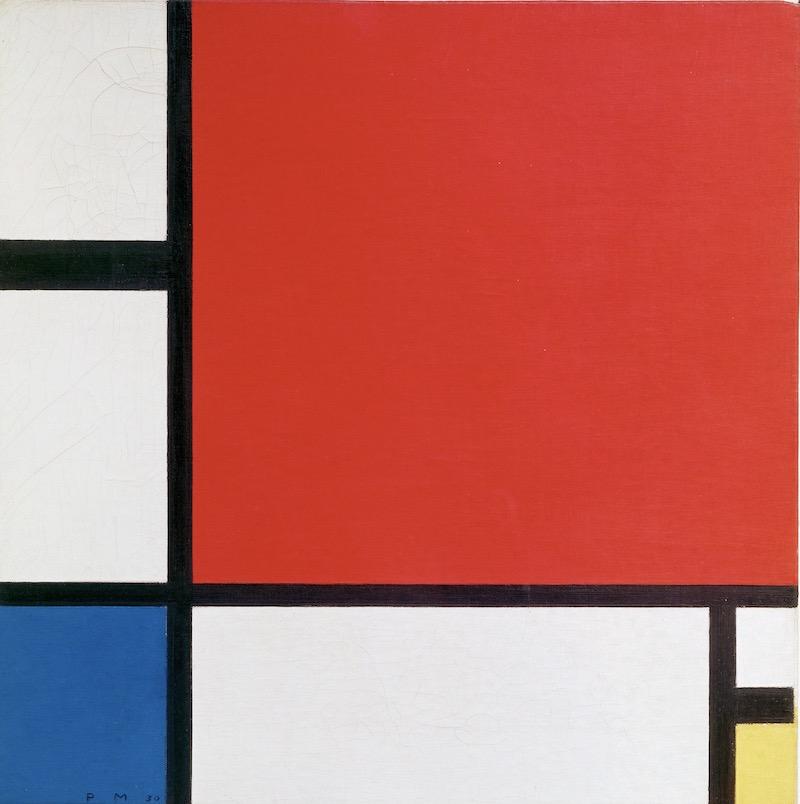 Composition II en rouge, bleu et jaune - Piet Mondrian