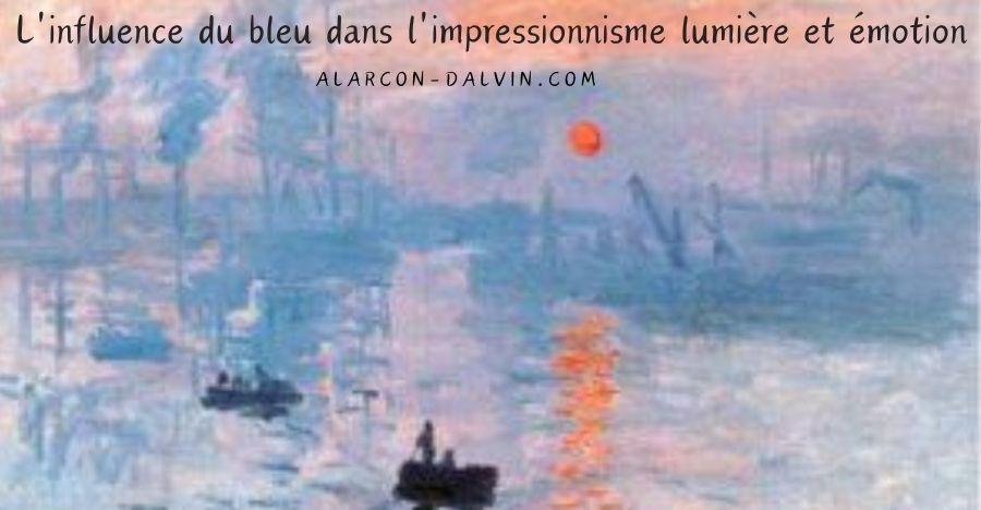 L'influence du bleu dans l'impressionnisme lumière et émotion Explorez comment le bleu a transformé l'art impressionnisme en capturant la lumière, l'émotion, et l'atmosphère dans des oeuvres emblématiques du mouvement Le bleu a  été une couleur essentielle pour de nombreux peintres impressionnistes, Je vous expliquerai aussi comment, en tant qu'artiste peintre,  l'héritage des impressionnistes a façonné mes tableaux.