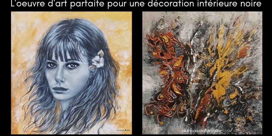 L'oeuvre d'art parfaite pour une décoration intérieure noire