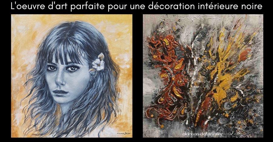L'oeuvre d'art parfaite pour une décoration intérieure noire