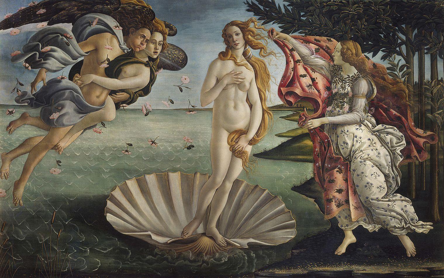 Tableau célèbre La Naissance de Vénus - Sandro Botticelli