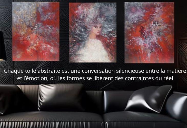 Catégorie peinture art abstrait oeuvre d'art unique de l'artiste peintre Alarcon Dalvin