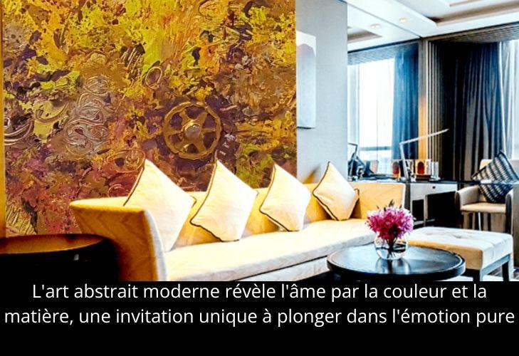 Peinture moderne abstraite en vente, œuvre originale d'artiste peintre, peint à l'acrylique