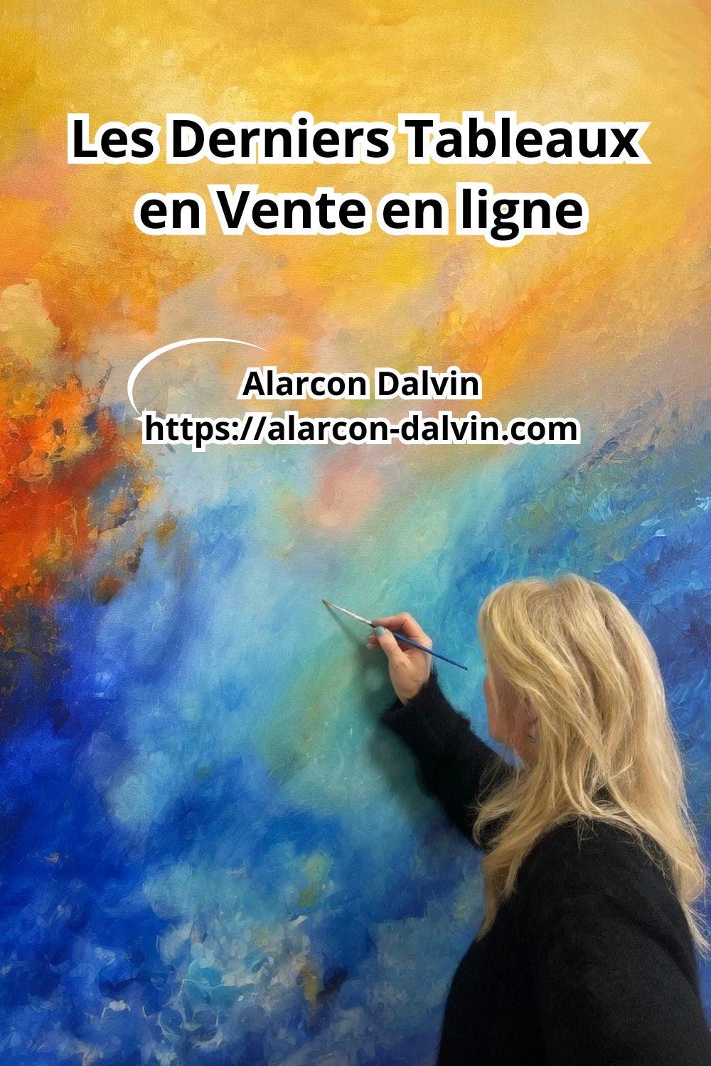Derniers tableaux en vente en ligne des dernières oeuvres de l'artiste Peintre Alarcon Dalvin atelier SAINT PAUL DE VENCE livraison gratuite dans le monde entier commande de tableaux contemporains sur mesure