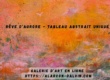 nouveauté 2026 tableau abstrait orange style wabi sabi artiste peintre Alarcon peint à la main au pinceau et couteau sur toile peinture acrylique vente en ligne livraison gratuite