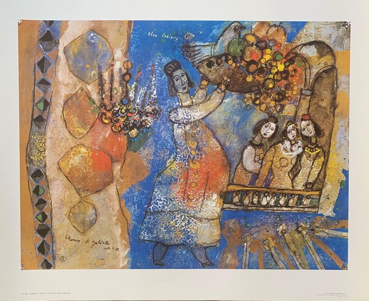 Superbe lithographie de Théo Tobiasse artiste peintre