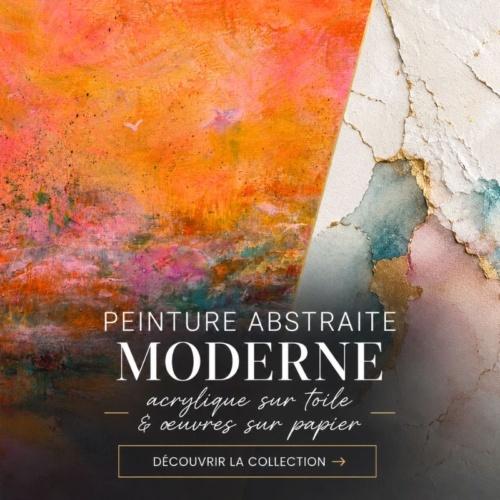 Peinture abstraite moderne acrylique sur toile et œuvres originales à l'acrylique sur papier par Alarcon Dalvin.