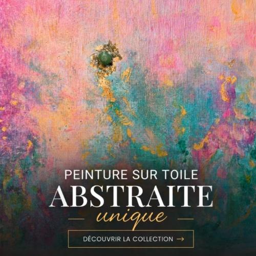 Peinture sur toile abstraite unique peinte à la main par l'artiste peintre Alarcon Dalvin. collection de peinture abstraite sur toile peint à la main
