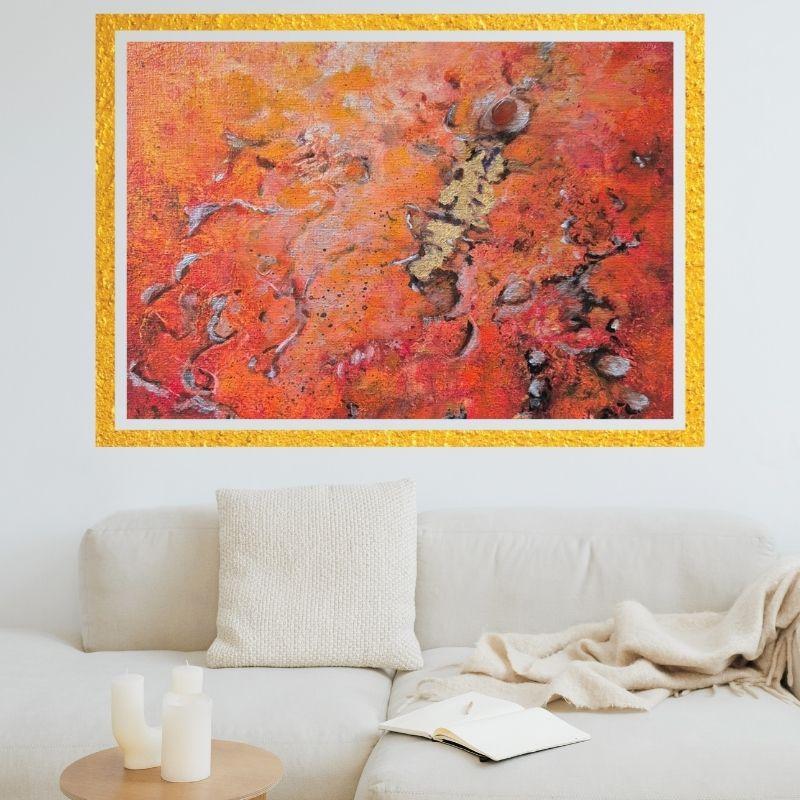 Collection de peintures abstraites modernes réalisées à la main au couteau et au pinceau, œuvres originales sur toile par Danielle Alarcon Dalvin.