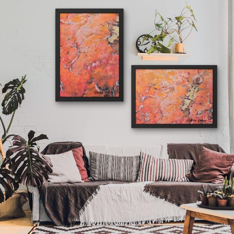 Tableaux abstraits modernes et originaux pour décoration intérieure par l’artiste peintre Alarcon Dalvin, incluant des œuvres multicolores et monochromes, petits, moyens et grands formats, parfaits pour salons contemporains, bureaux design et chambres minimalistes. Toiles modernes abstraites peintes à la main à l’acrylique sur châssis en bois de haute qualité, idéales pour apporter style, dynamisme et personnalité à vos murs.