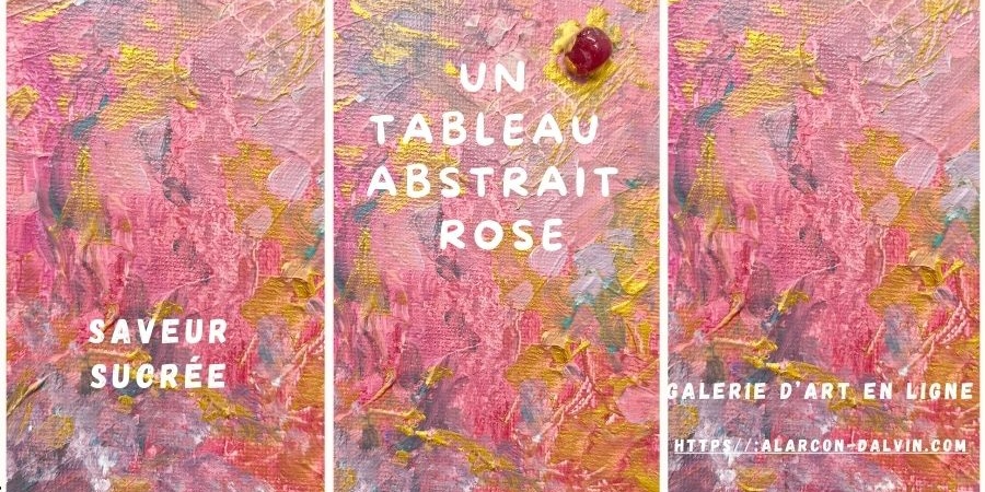 tableau abstrait rose sur toile lumineux et inspirant pour une décoration intérieure originale tableau ee vente en ligne